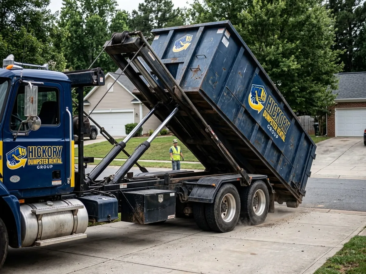 Roll-off dumpster sizes available in Hickory, NC